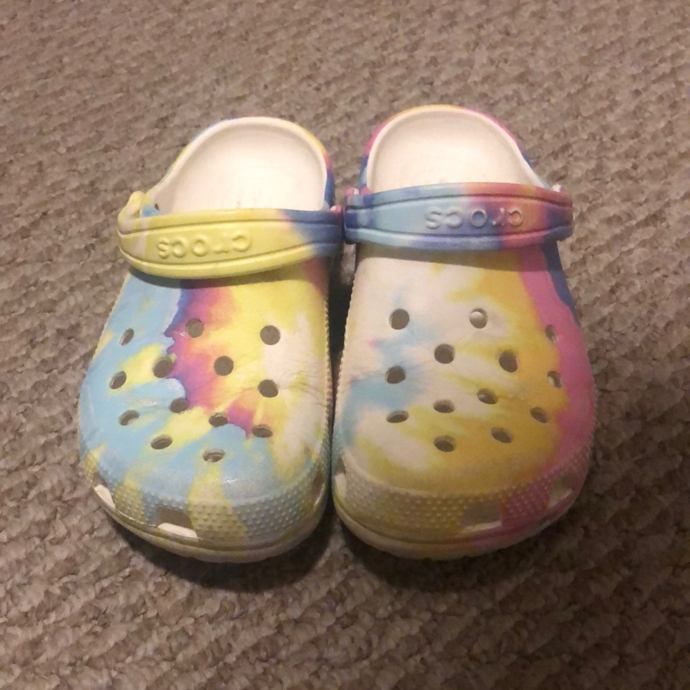Tie Dye Crocs
